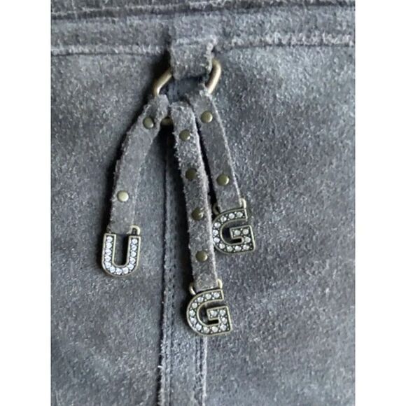 UGG Australia Larynn 1005396K Grey Suede Boots Girls Sz 5 Women’s 7 - Picture 8 of 10